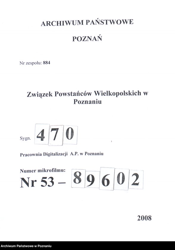 Obraz 1 z jednostki "Zarząd Związku Towarzystwa Powstańców i Wojaków Dowództwa Okręgu Korpusu VII w pierwszym rzędzie od prawej strony stoją: D. Zarzycki, I. Lange, dr Z. Głowacki i S. Thiel."