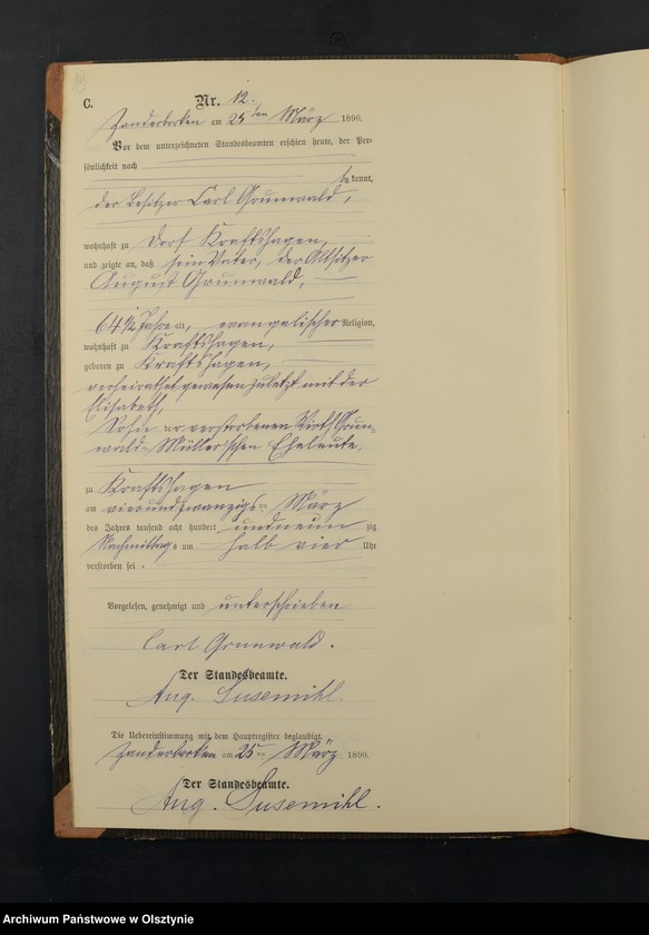 image.from.unit.number "Sterbe-Neben-Register Nr 1 - 47"