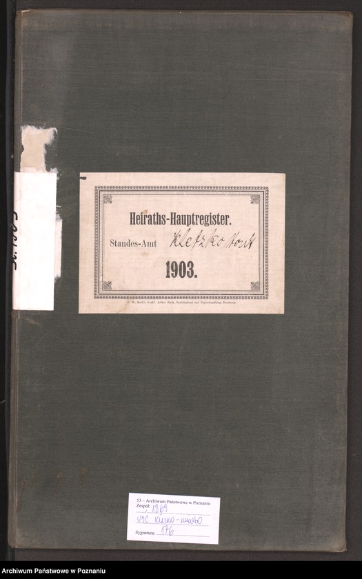 Obraz 3 z jednostki "Heiraths-Hauptregister"