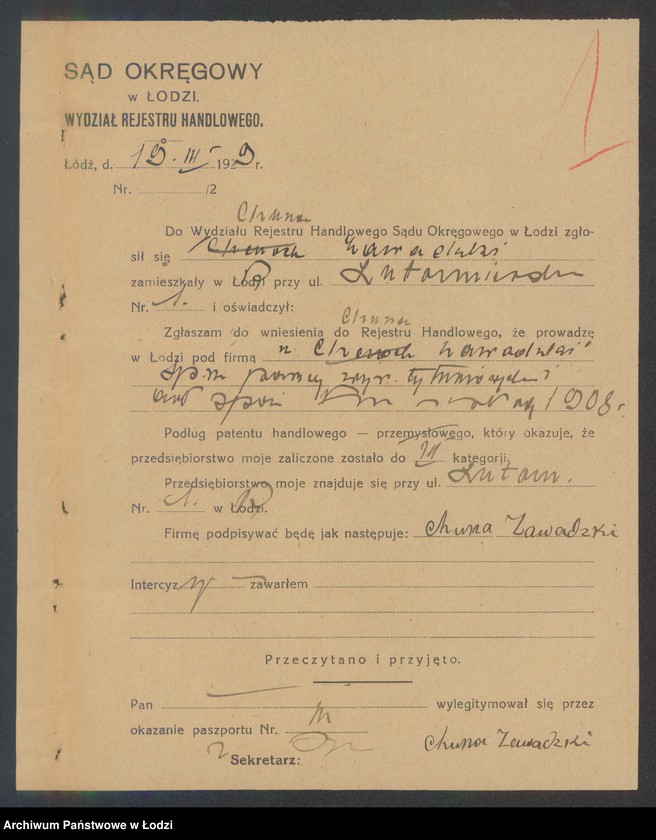 Obraz 3 z jednostki "Chuna Zawadzki i Syn- sprzedaż paszy, wyrobów tytoniowych i artykułów spożywczych"