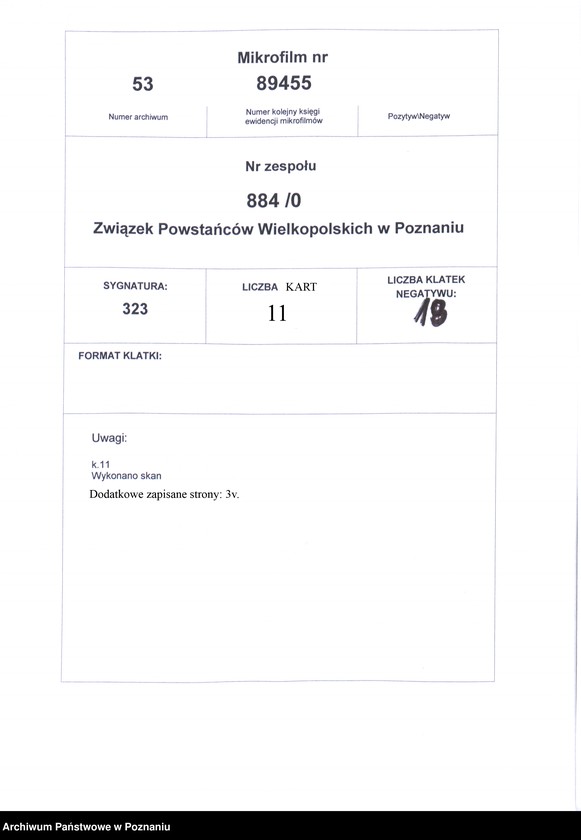 Obraz 17 z jednostki "Sarbia, powiat Czarnków - akta koła."