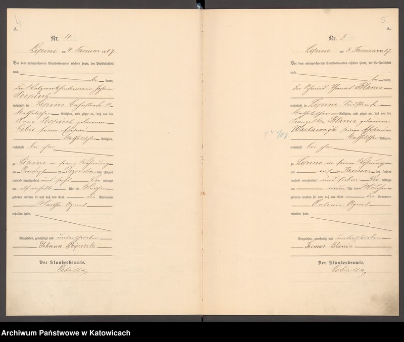 image.from.unit.number "Księga urodzeń T. I nr 1-400"