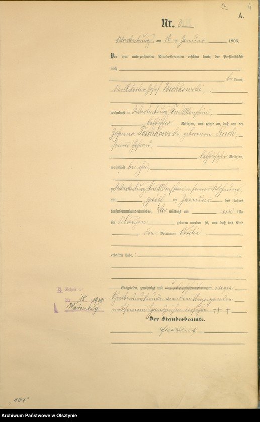 image.from.unit.number "Geburts-Haupt-Register Nr 1 - 161"