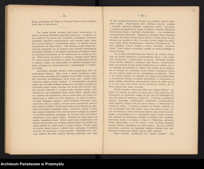 image.from.unit.number "XV Sprawozdanie dyrekcji c.k. gimnazjum polskiego w Cieszynie za rok szkolny 1909/10"