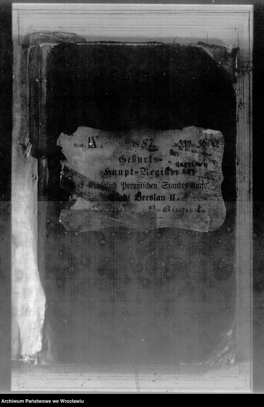 image.from.unit.number "Geburts-Haupt-Register Breslau II 1887 Band 9"