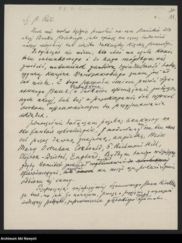 image.from.unit.number "Olchowicz Konrad (redaktor naczelny "Kuriera Warszawskiego"); Załączniki: telegramy do M. Borzęckiego i J. Piątkowskiej - Lübke; L.24 (odpowiedzi - rękopisy, maszynopisy)"