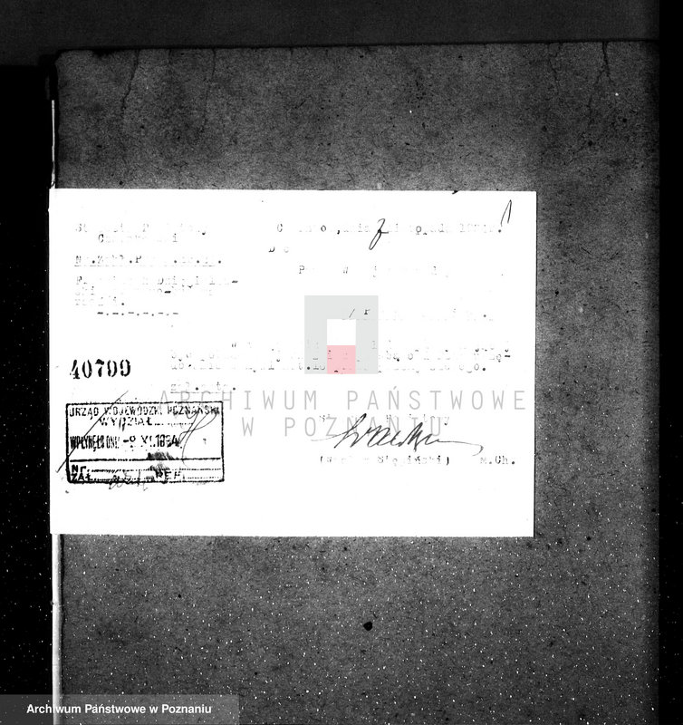 Obraz 5 z jednostki "Zatwierdzenie zakładu przemysłowo /rzeźni/ Far. Dzięgielewski w Marunowie pow. czarnkowski"