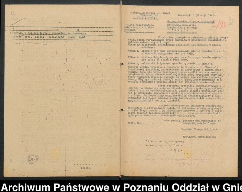 image.from.unit "Odszkodowania wojenne [okólniki, ankiety dotyczące szkód wojennych w szkolnictwie]"