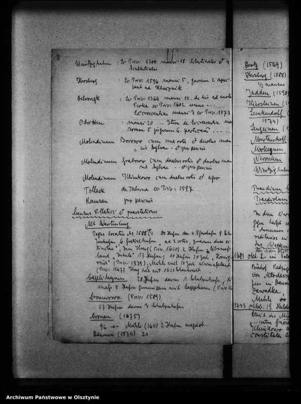 image.from.unit.number "Wartenburg, Schloss, Nachweisbarer Aufenthalt der Bischöfe von 1381 bis 1767, Archipresbyterium Kammeramt 1767 usw."