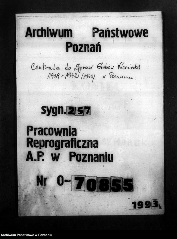 Obraz 1 z jednostki "Gräber in Petrikau (Piotrków Trybunalski)"