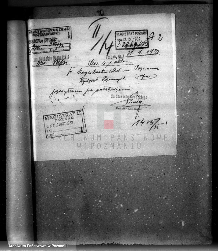 Obraz 6 z jednostki "Zatwierdzenie zakładu przemysłowego /firmy przemysłu smołowego/ Spółka z o.o. dawniej Lindenberg Poznań nr woj. 556"