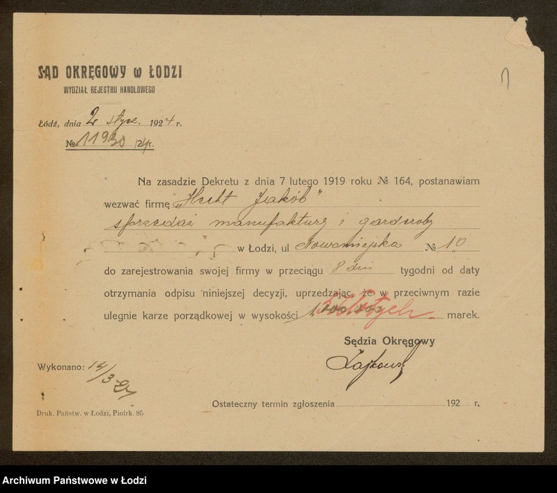 Obraz 3 z jednostki "Jakób Hecht- sprzedaż manufaktury i garderoby"