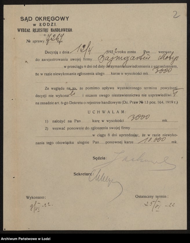 Obraz 4 z jednostki "Matys Bajmgarten – pośrednictwo handlowe"