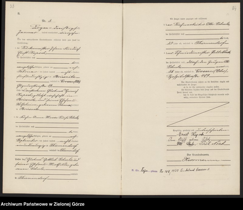 Obraz 20 z jednostki "[Księga małżeństw]"