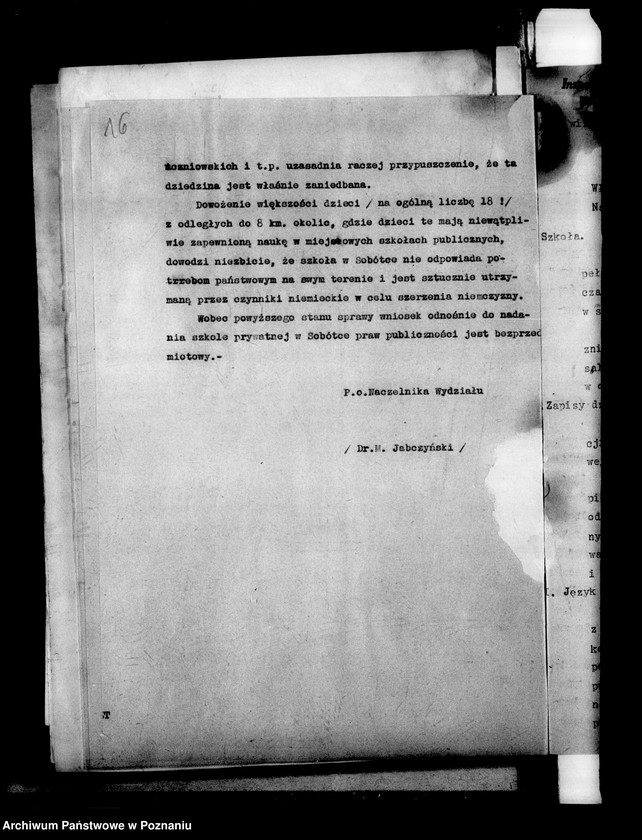 Obraz 20 z jednostki "Prywatna Szkoła Powszechna z niemieckim językiem nauczania Sobótka powiat Ostrów"