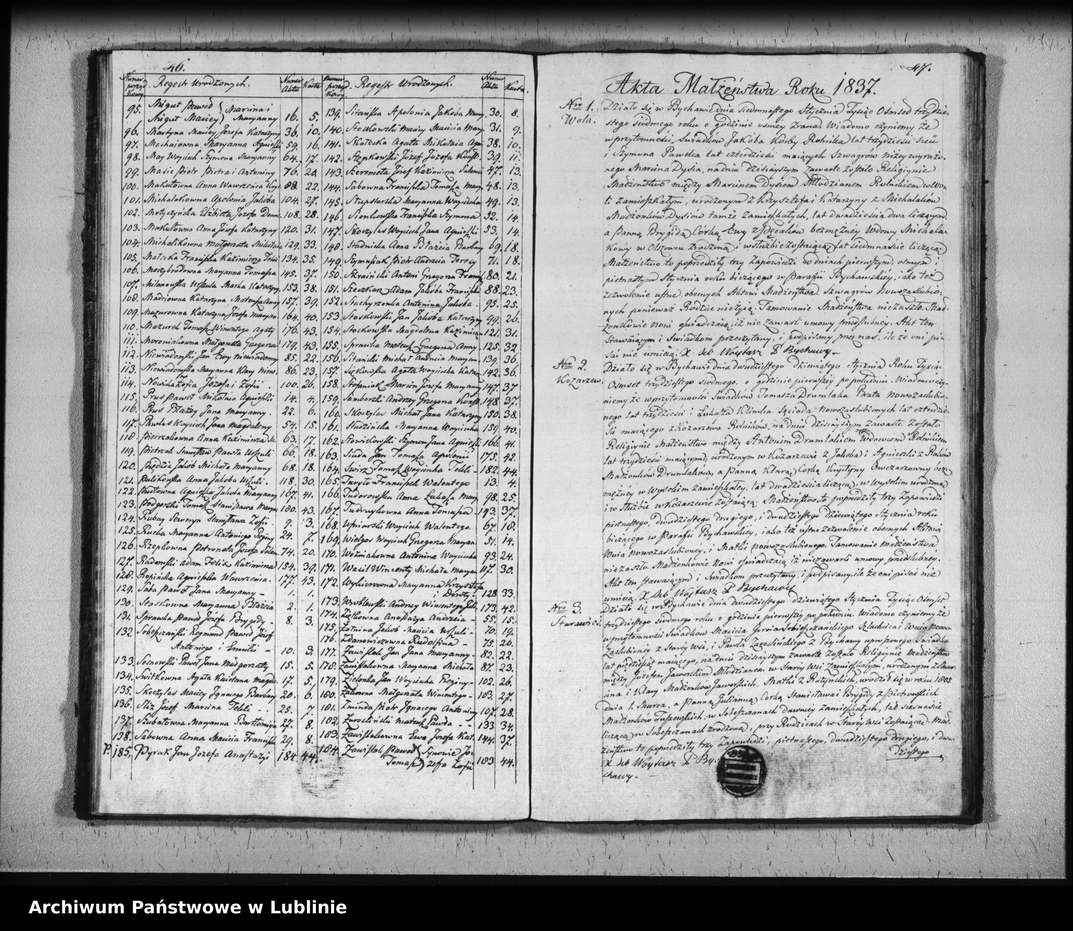 Skan z jednostki: Księga urodzeń, małżeństw i zgonów