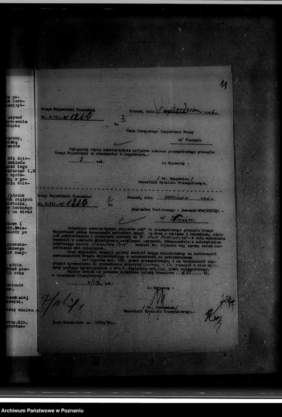 Obraz 15 z jednostki "Zatwierdzenie zakładu przemysłowego /rzeźni i wyrobów mięsnych/ St. Banaszaka w Strzałkowie powiat wrzesiński"