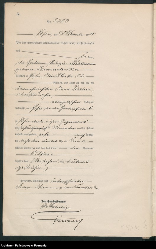 Obraz 7 z jednostki "Księga miejscowa urodzeń tom V [Rejestr główny urodzeń]"