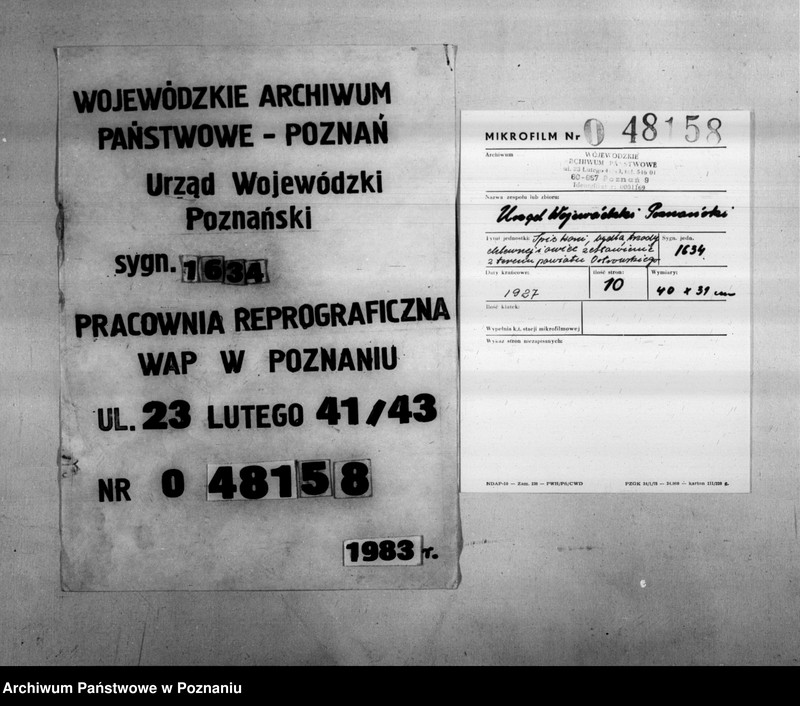 Obraz 1 z jednostki "Spis koni, bydła, trzody chlewnej i owiec - zestawienie z terenu powiatu ostrowskiego"