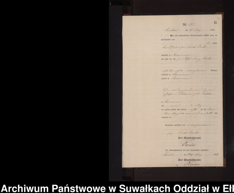 image.from.unit.number "Sterbe-Neben-Register des Preussischen Standes-Amtes Stasswinnen Kreis Loetzen"