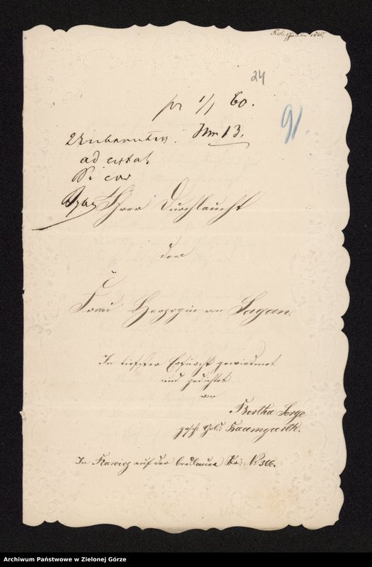 image.from.collection.number "Życzenia oraz dedykacje dla Doroty de Talleyrand-Périgord z lat 1854–1862"