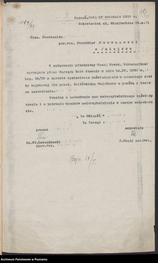 Obraz 10 z jednostki "Korespondencja z kołami."