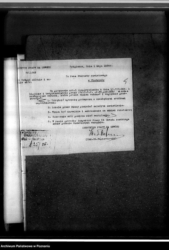 Obraz 9 z jednostki "Zatwierdzenie zakładu przemysłowego /solarni skór/ Emil Draeger w Chodzieży"