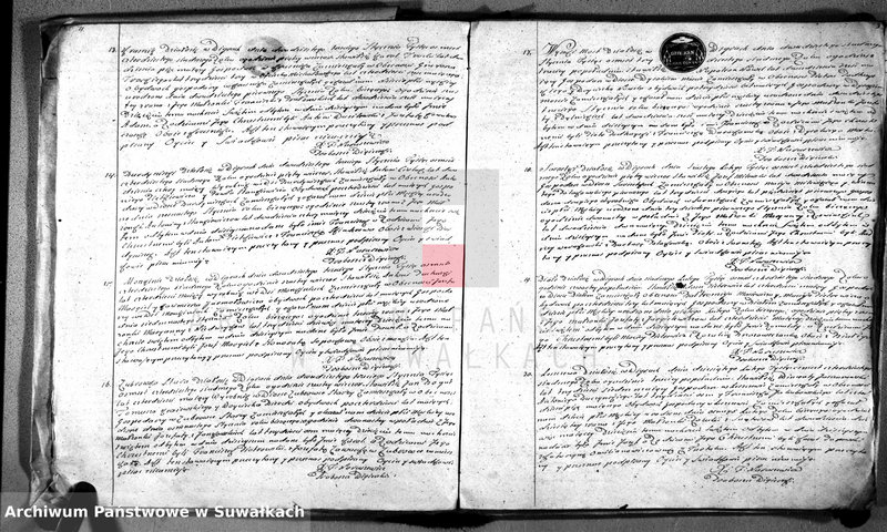 image.from.unit.number "Duplikat akt urodzonych, zaślubionych i umarłych w parafii wigierskiej"
