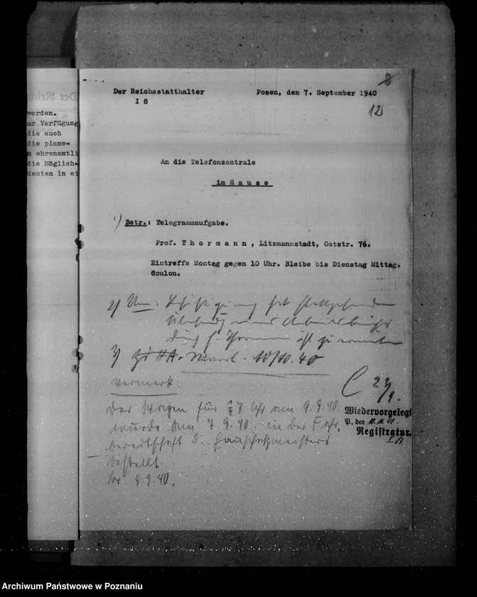 Obraz 16 z jednostki "Einsatz von Studenten für Volks - und grenzpolitische Warthegau"