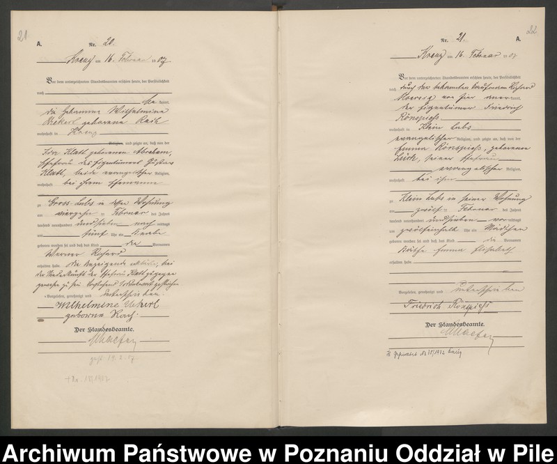 Obraz 14 z jednostki "Księga urodzeń"