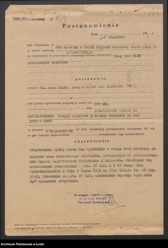 Obraz 13 z jednostki "Jan Hilt- prowadzenie cegielni"