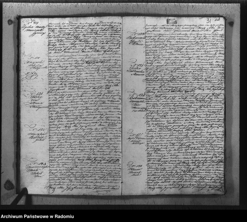 image.from.unit.number "Duplikat urodzonych, zaślubionych i zmarłych w parafii Głowaczew akta w sobie mieszczący za rok 1845"