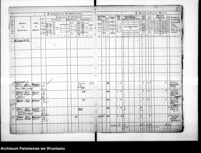 image.from.unit.number "Klassensteuerrolle nebst Eikommens - Nachweisung"