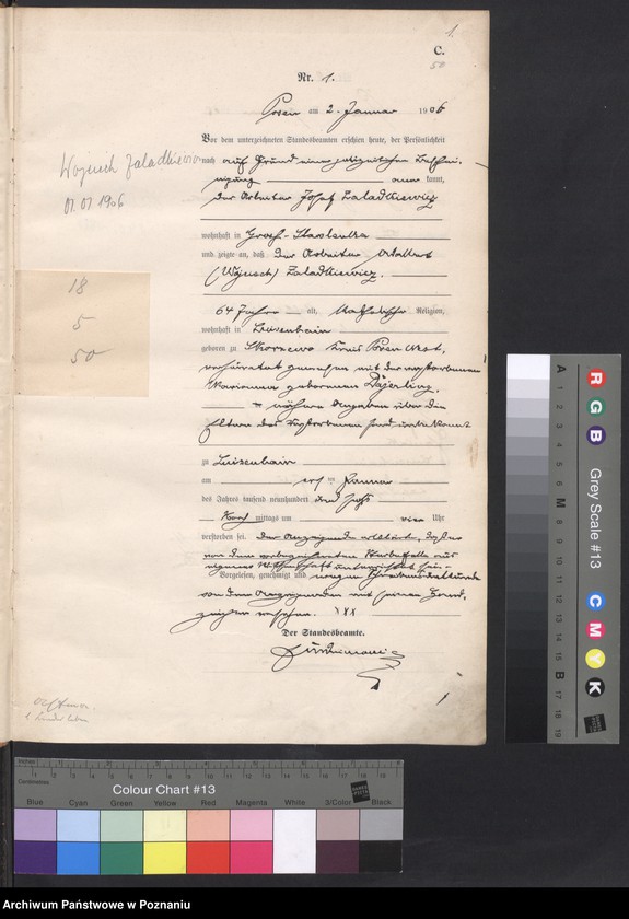 Obraz 3 z jednostki "Księga miejscowa zgonów"