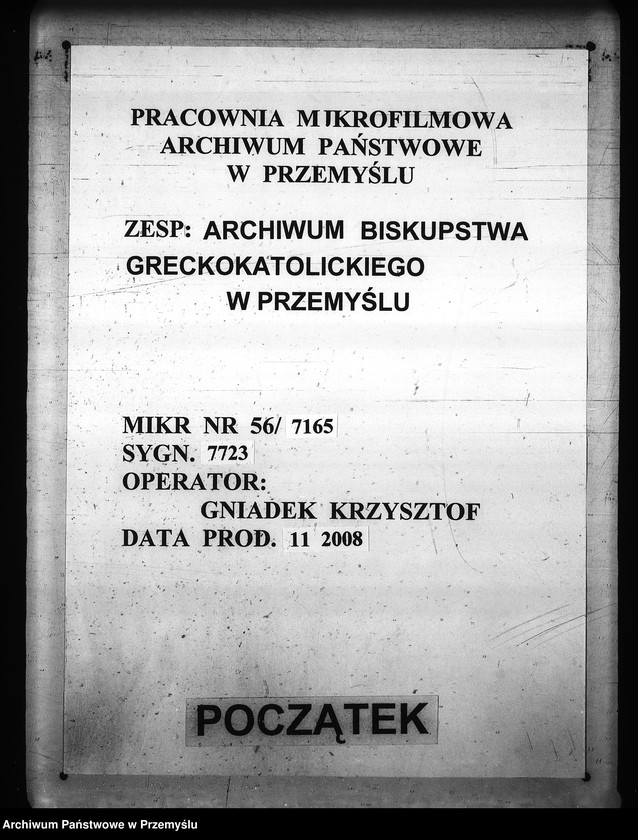 Obraz 1 z jednostki "[Kopie ksiąg metrykalnych parafii Brzegi (dekanat Sambor)]"