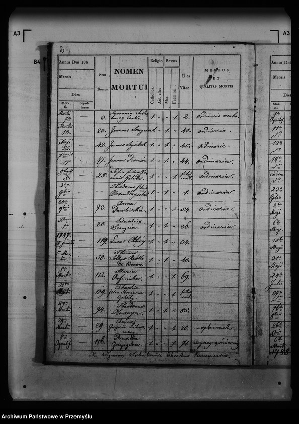 Obraz 8 z jednostki "[Kopie ksiąg metrykalnych parafii Buców (dekanat Medyka)]"