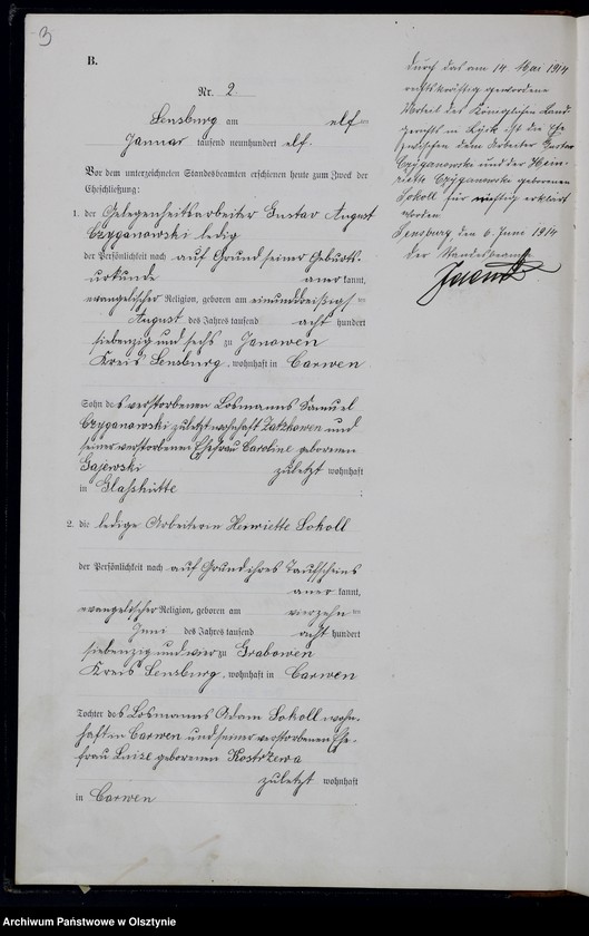 image.from.unit.number "Heiraths-Haupt-Register Nr 1 -64"