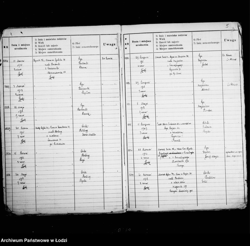 Obraz 7 z jednostki "[Ksiega urodzeń]"