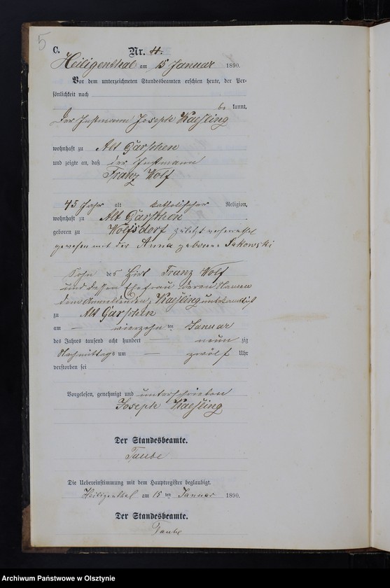 image.from.unit.number "Sterbe-Neben-Register Nr 1 - 45"