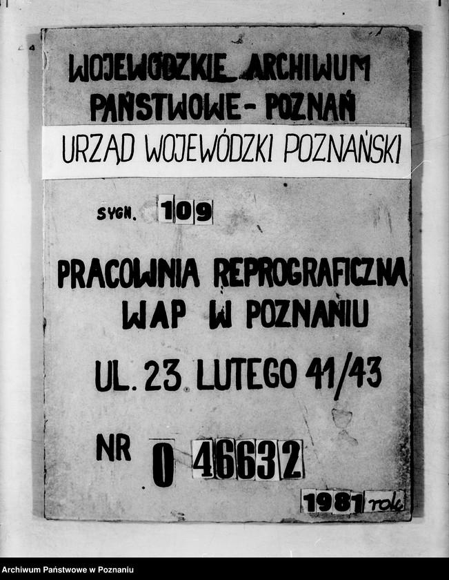 Obraz 1 z jednostki "Spisy spraw /Wydziału Rolnictwa i Reform Rolnych/"