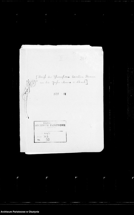 image.from.unit.number "/Briefe der Pfarrersfrau Caroline Remus an die Gräfin Anna Lehndorff/"
