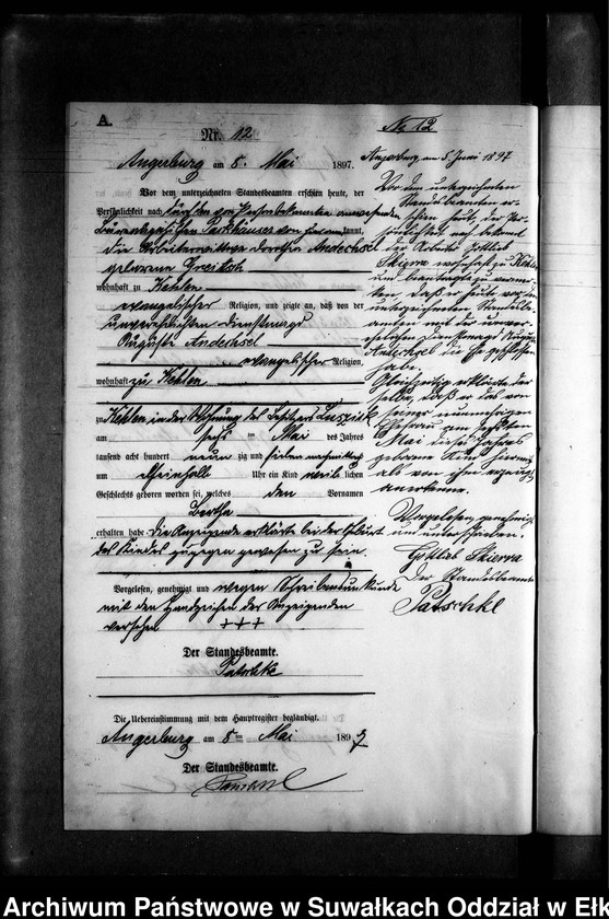 image.from.unit.number "Geburts-Neben-Register des Preussischen Standes-Amtes Kehlen Kreis Angerburg"