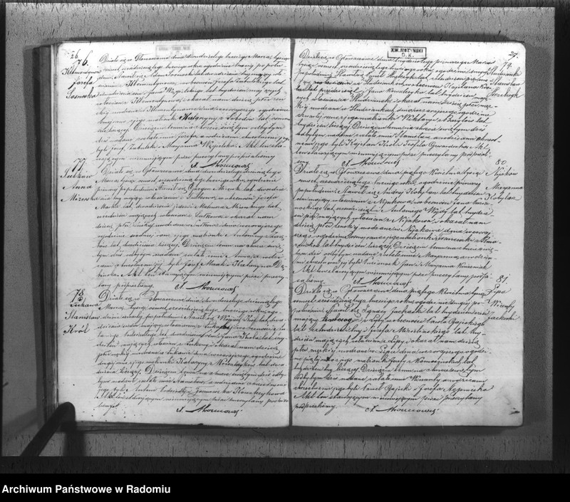 image.from.unit.number "[Duplikat akt urodzeń, małżeństw i zgonów parafii rzym.-kat. Głowaczów 1863 r.]"