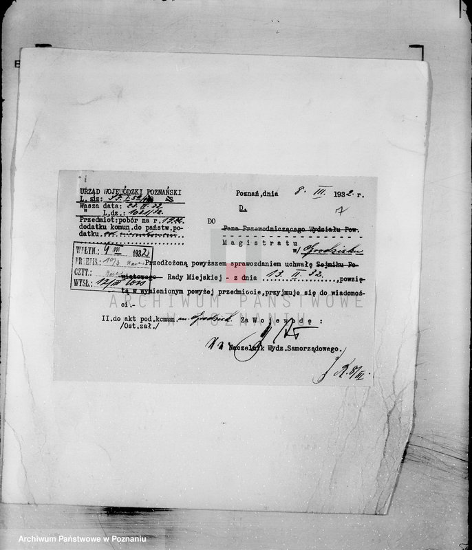 Obraz 11 z jednostki "Daniny komunalne miasta Grodziska"