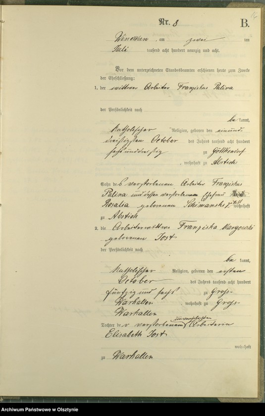 image.from.unit.number "Heiraths-Haupt-Register nr 1 - 16"