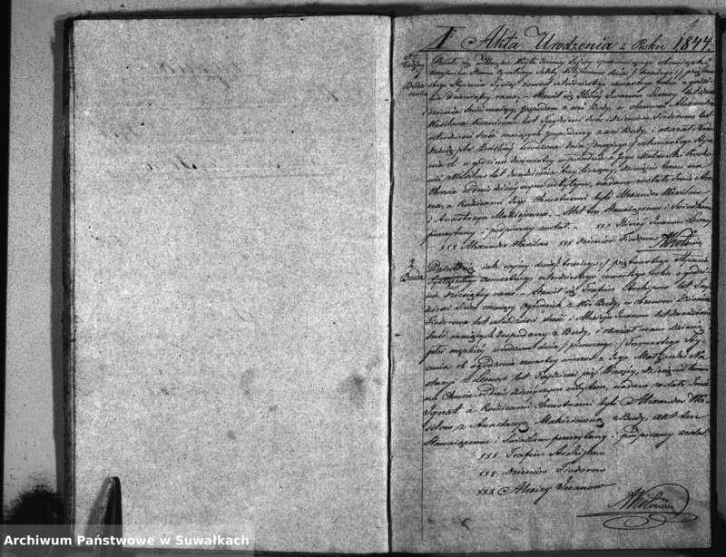 image.from.unit.number "Duplikat Aktu Urodzonych, Zmarłych i Zaślubionych Sekty Filiponów w Gminie Sejwy Powiecie Sejneńskim, Gubernii Augustowskiej za Rok 1844"
