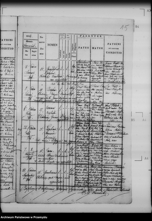 image.from.unit.number "[Kopie ksiąg metrykalnych parafii Kalnica z filiami Kamionki, Sukowate (dekanat Baligród)]"