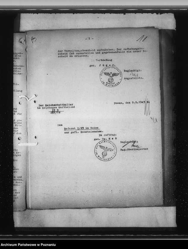 Obraz 15 z jednostki "Verordnung über die Rechtsverhältnisse der Schutzangehörigen und staatenlosen unehelichen Kinder polnischen Volkstums"