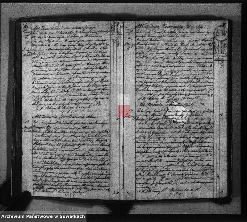 image.from.unit.number "Akta urodzonych gminy wiżańskiey obwodu seyneńskiego, w województwie augustowskim od dnia 1-go stycznia do dnia ostatniego grudnia 1821 roku"