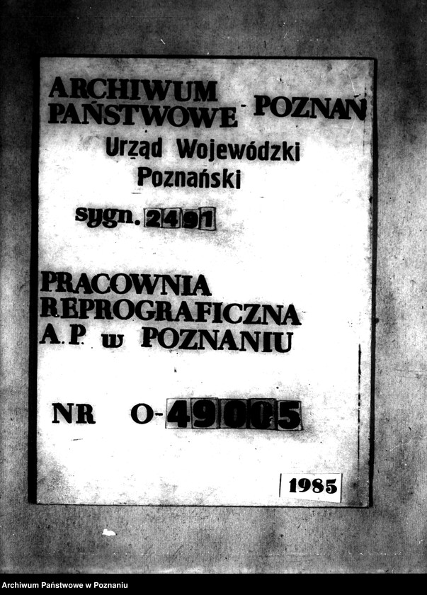Obraz 1 z jednostki "Zniesienie służebności w osadzie Wilczyn"